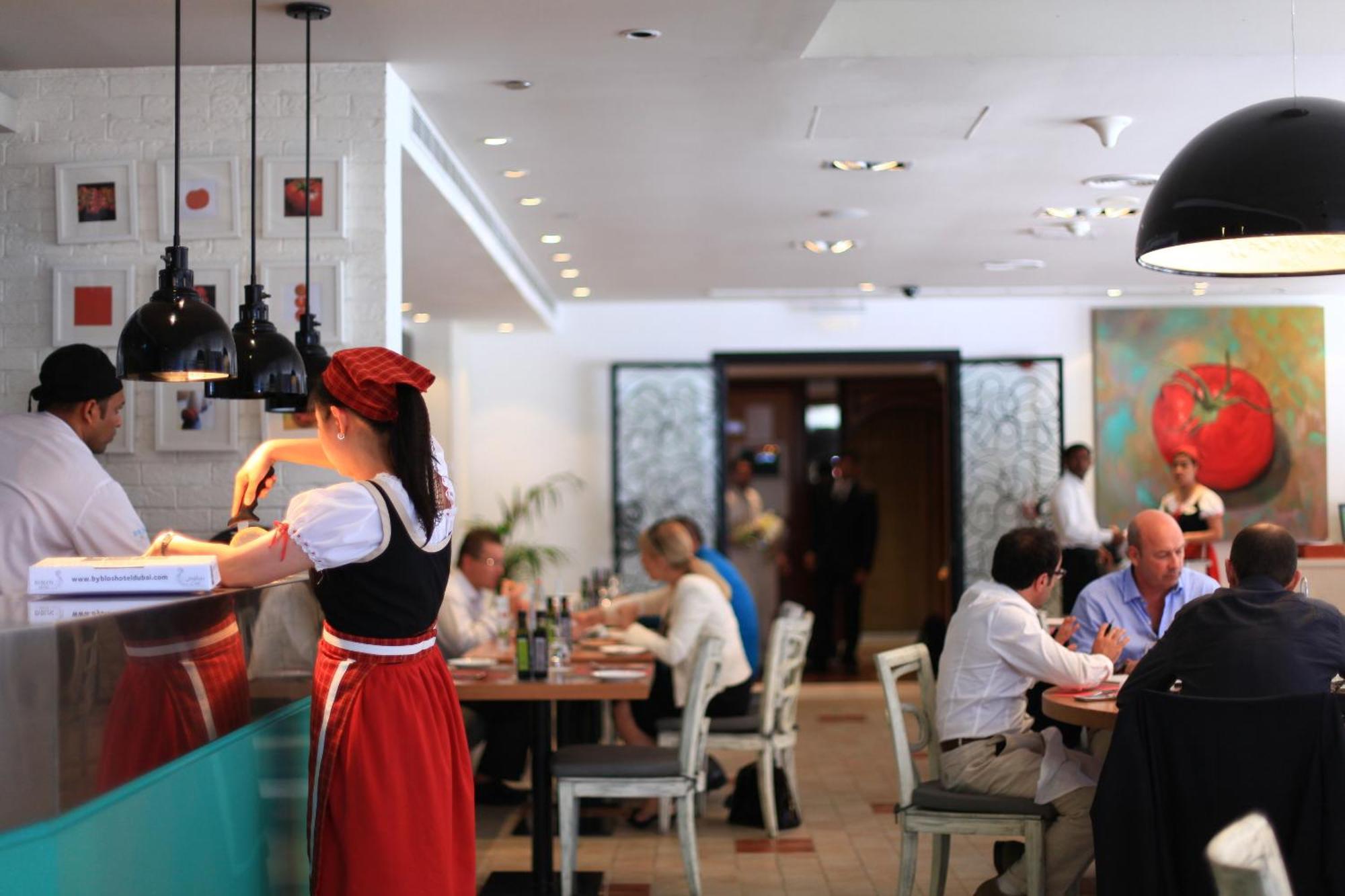 דובאי Social Hotel מסעדה תמונה